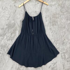 Free People Intimately Shake It Up Black Slip Dress Hippie Fairy